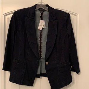 White House Black Market Denim Blazer